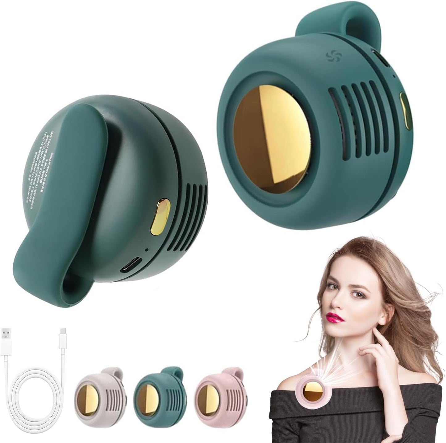 BreezeClip™ Mini Clip-On Fan