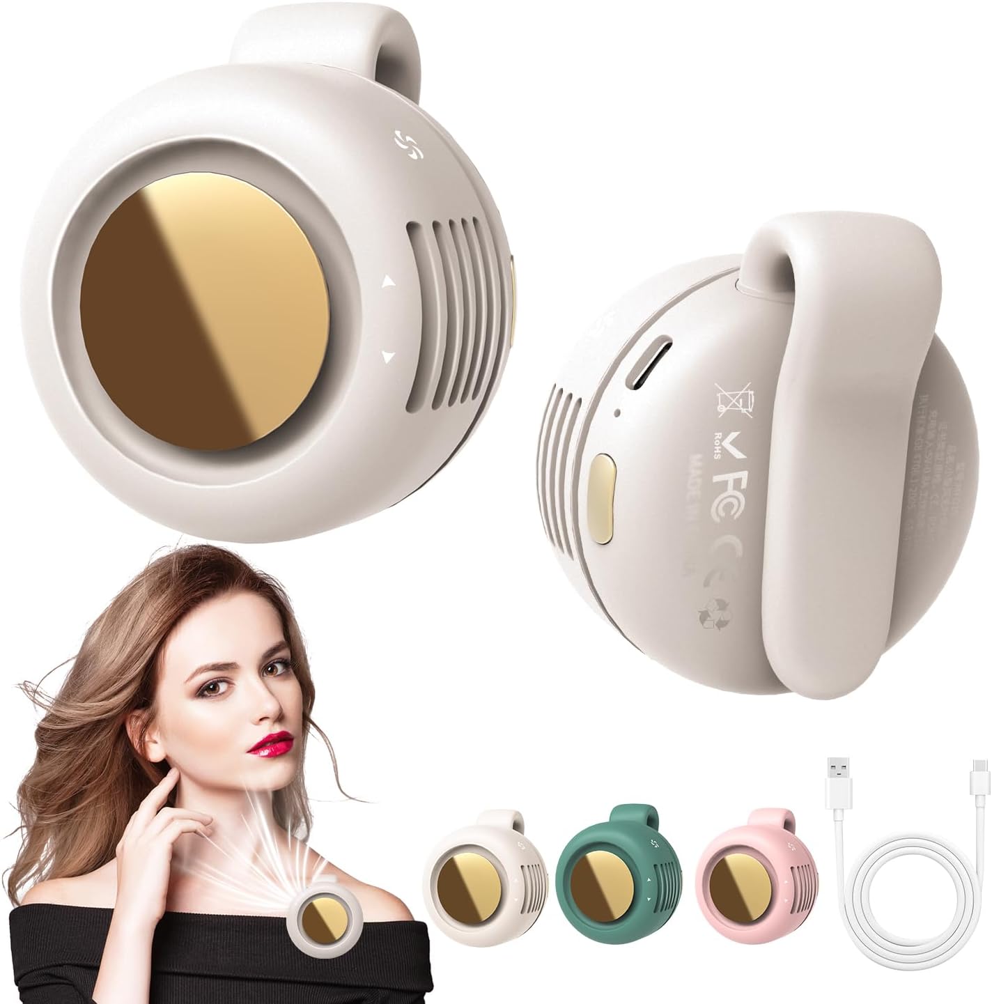 BreezeClip™ Mini Clip-On Fan