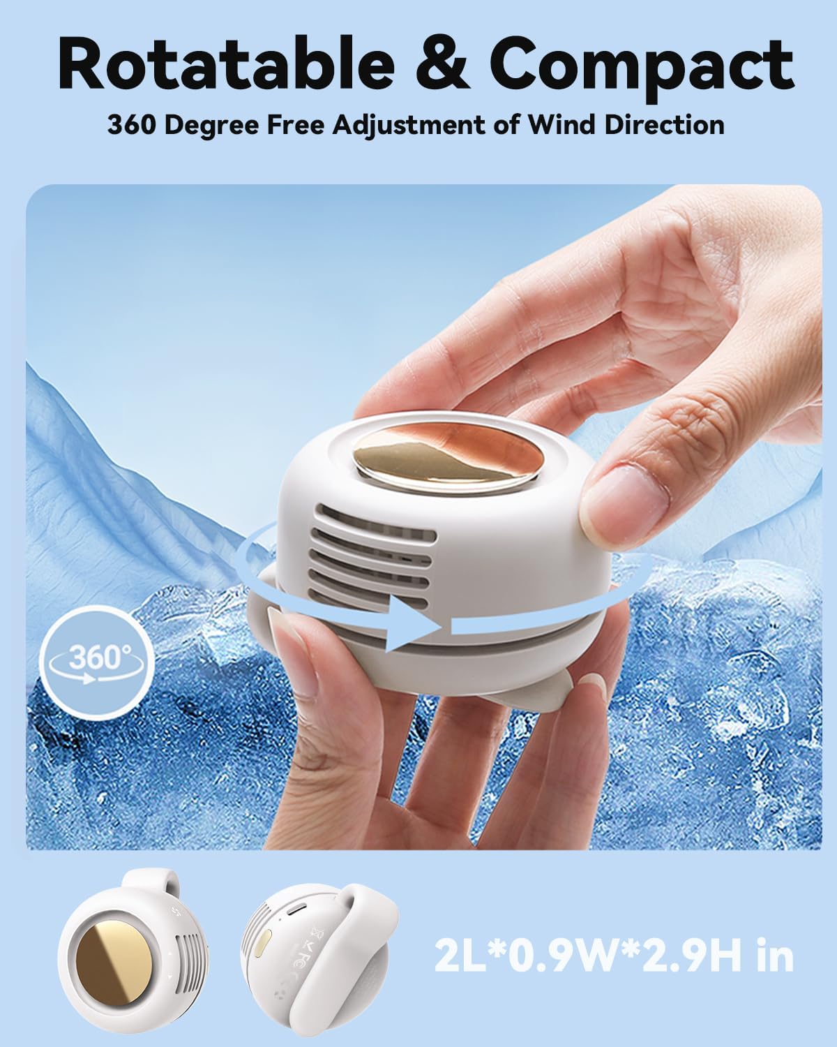 BreezeClip™ Mini Clip-On Fan